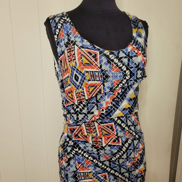 Lysse Maxi Dress Size Medium Retro Boho Sleeveless Stretch - Picture 3 of 11